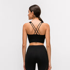 Sports bra fitness shockproof running bra without steel ring