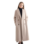 Women's Mid-length Woolen Wool Overcoat Coat
